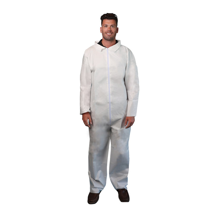 (25/Case) VGuard® 60gsm ArmorGuard Microporous Coverall - Open Wrists & Ankles
