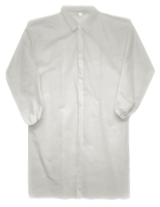 (50/Case) Premium White Lab Coats | 44" long, 40 gram, Elastic Wrists