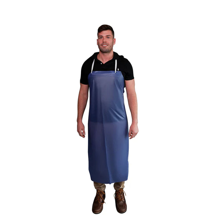 (72/Case) VGuard® 6 Mil Blue Vinyl Apron w/ String Ties