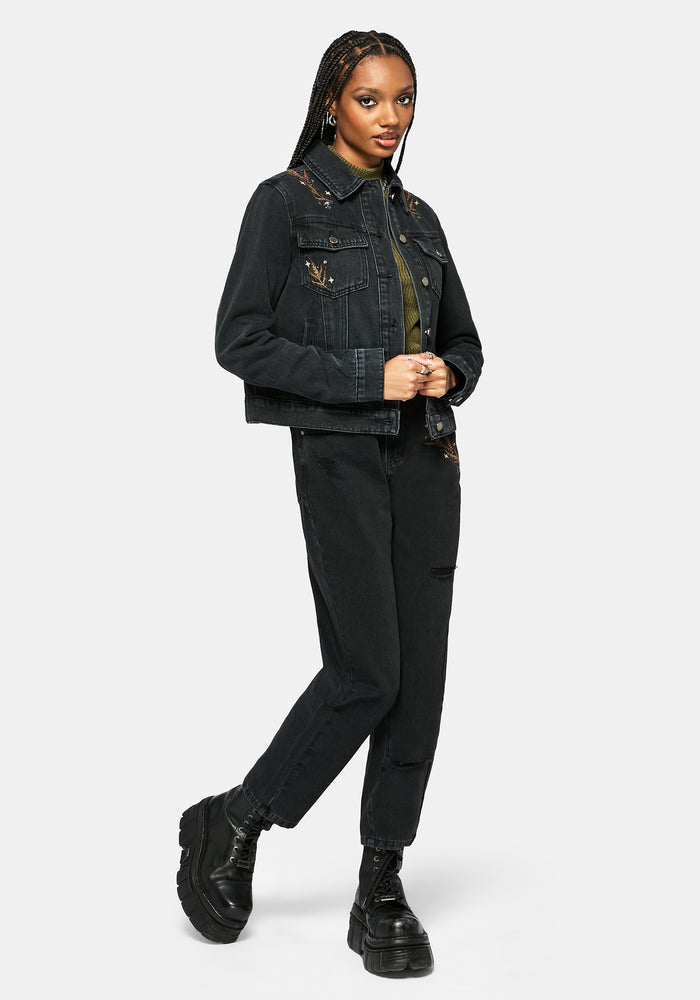 Abellona Embroidered Denim Jacket