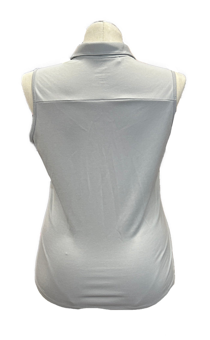 Adidas Gray Sleeveless Women's Golf Polo Size L