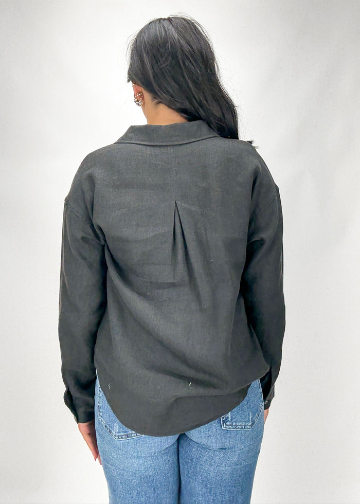 Allie Linen Button Down