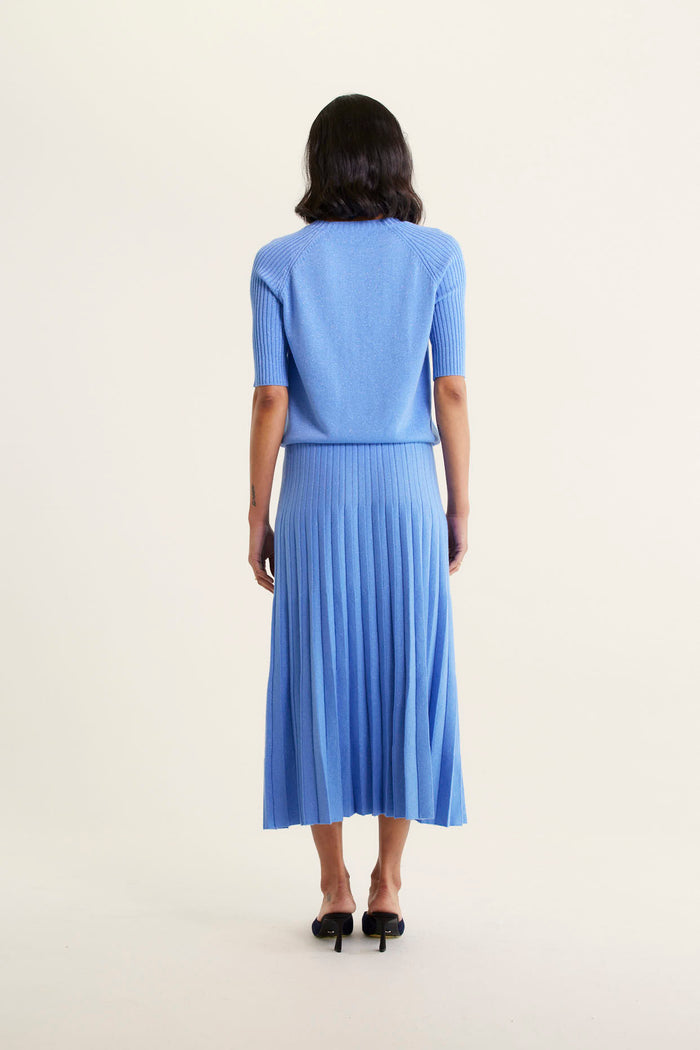 Barney Lurex Skirt In Sky