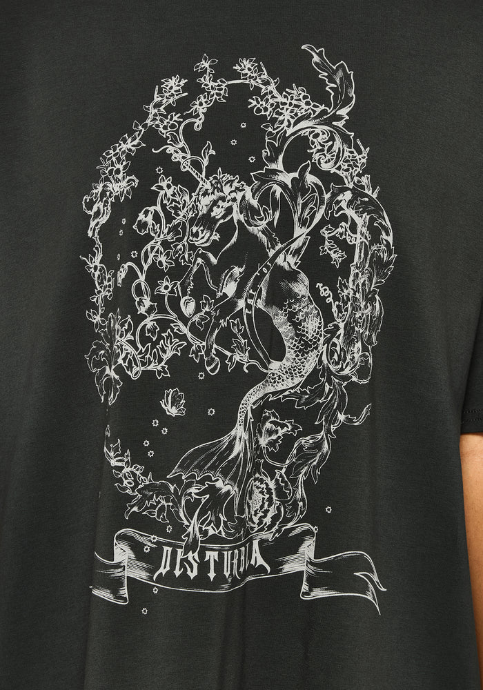 Merunicorn Enchanted Forest Printed Tee Dress