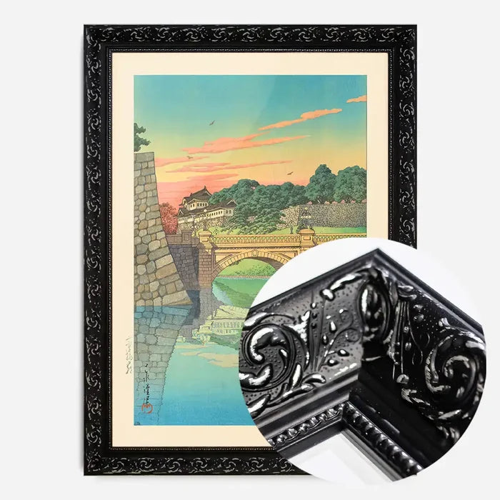 21x30cm | 8¼ x 11¾in / Black Ornate Frame
