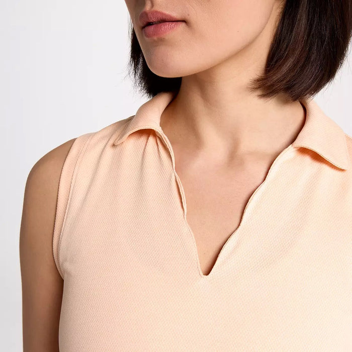 New Walter Hagen Women's Clubhouse Scallop Sleeveless Golf Polo MSP$50