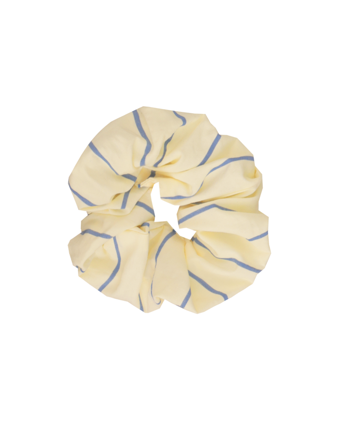 SABRINA SCRUNCHIE BUTTER NAVY STRIPE