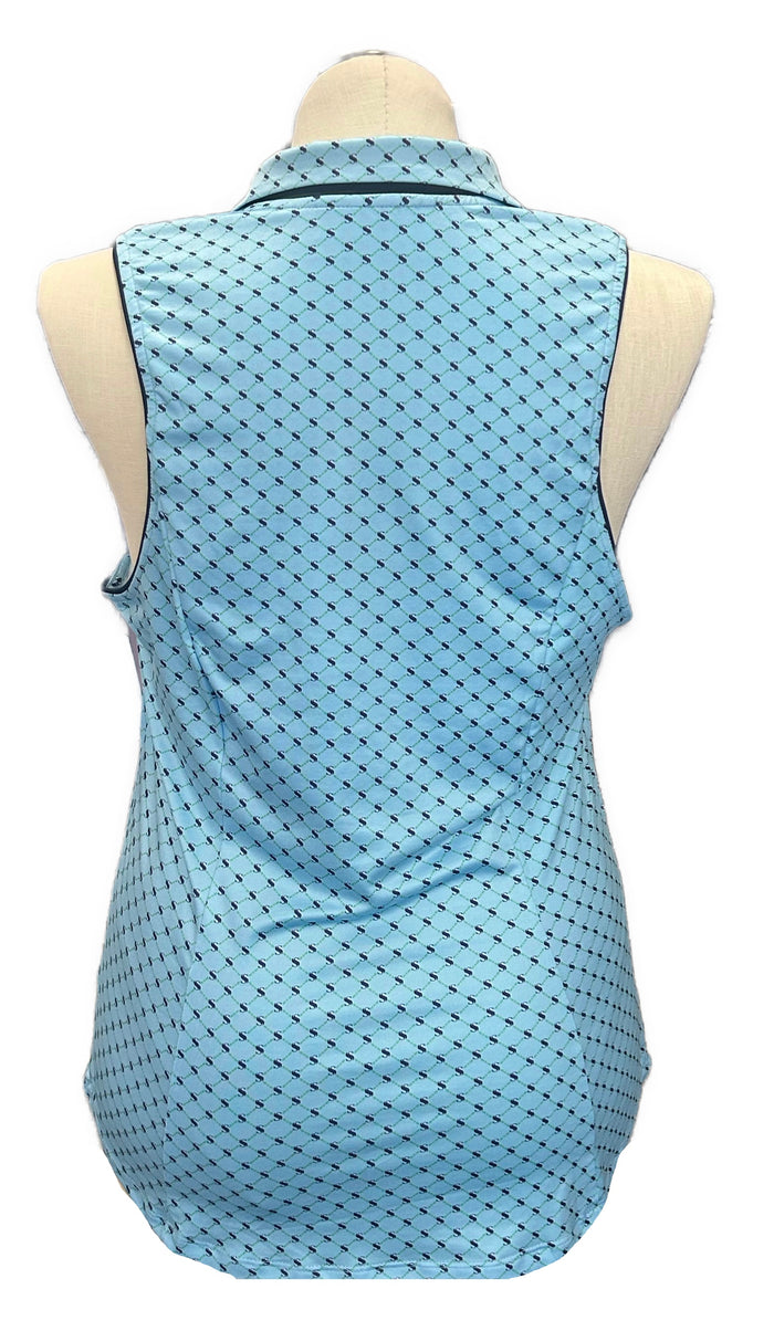 Scratch Seventy Blue Logo Sleeveless Golf Polo Size XL