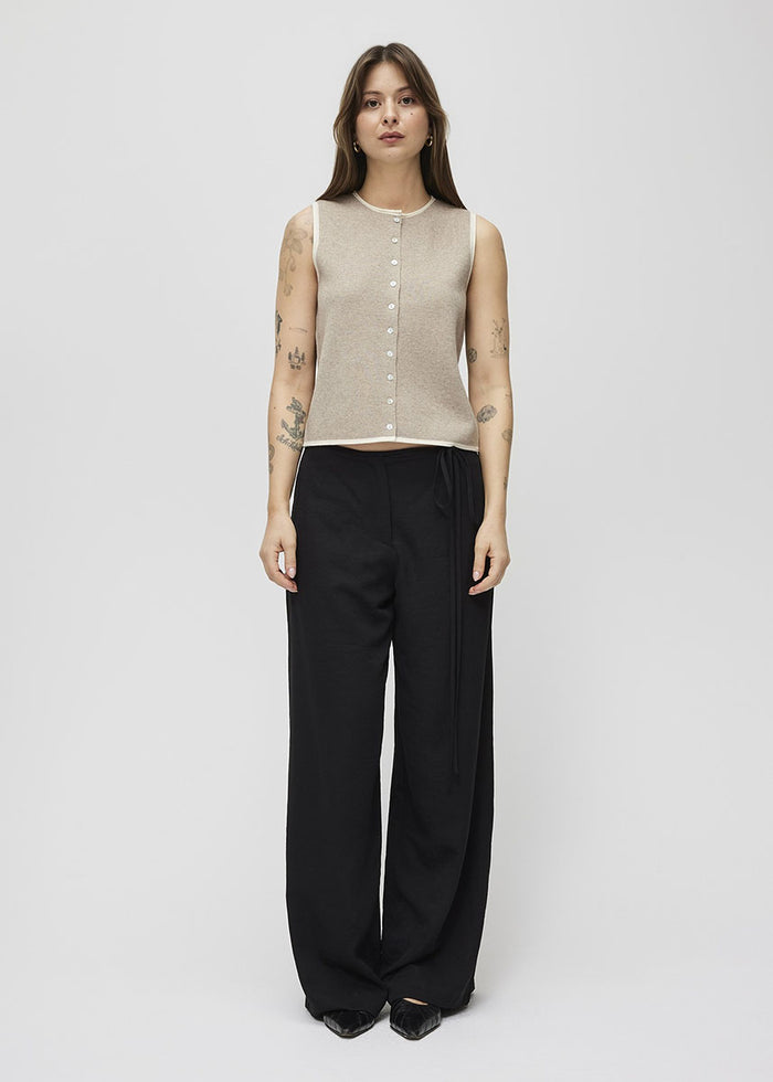 The Lisa Top - Oatmeal & Cream