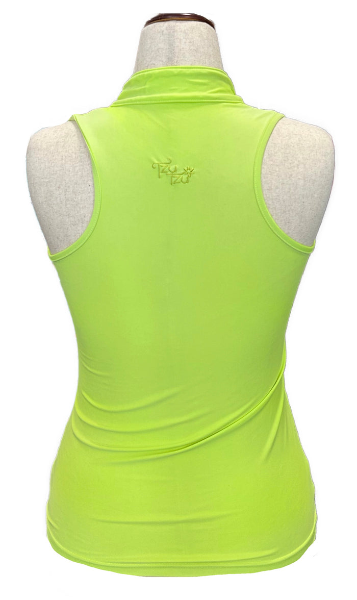 Tzu Tzu Women's Lime Green Tabitha Racerback Golf Top Size S MSP$99