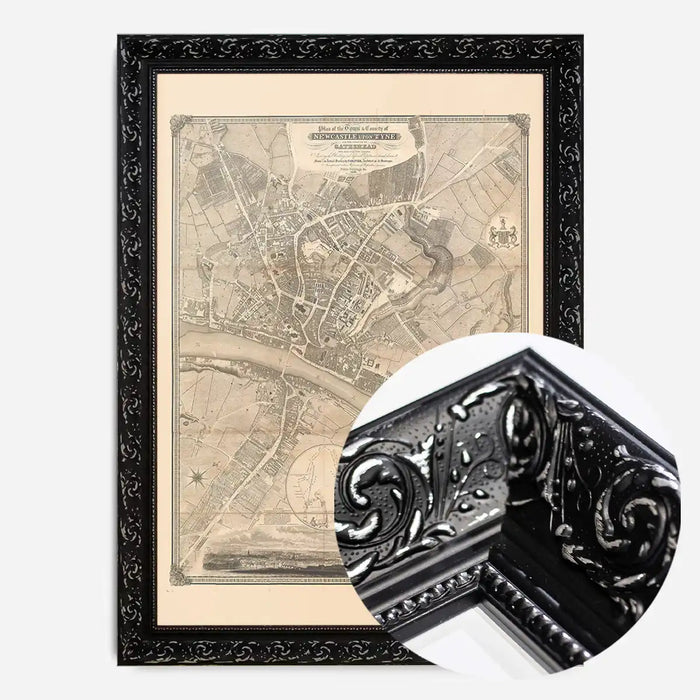 21x30cm | 8¼ x 11¾in / Black Ornate Frame