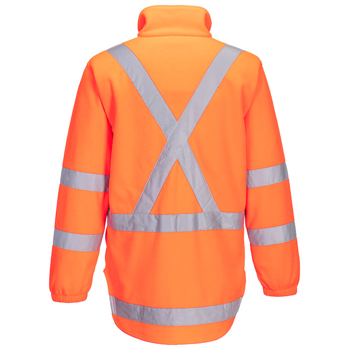 W17 Hi Vis X Back 1/4 Zip Polar Fleece TM601