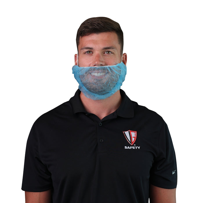 (1000/Case) VGuard® 18" Blue Polypropylene Beard Cover