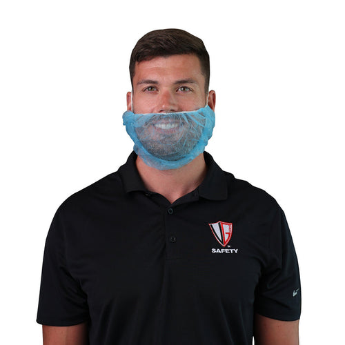 (1000/Case) VGuard® 18" Blue Polypropylene Beard Cover