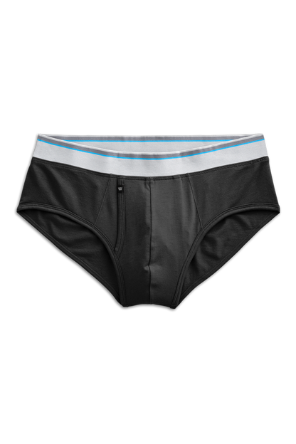 True Black | Front view of 18-Hour Jersey Briefs in True Black