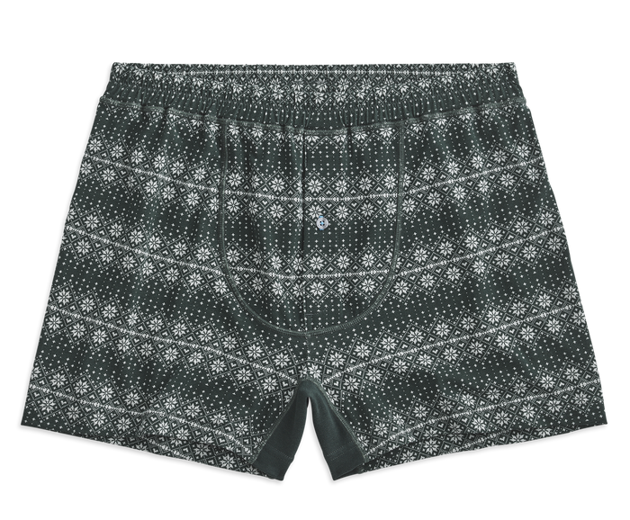 Douglas Fir - Nordic | Front view of 18-Hour Jersey Knit Boxer in Douglas Fir - Nordic