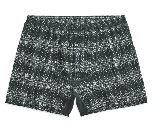 Douglas Fir - Nordic | Front view of 18-Hour Jersey Knit Boxer in Douglas Fir - Nordic