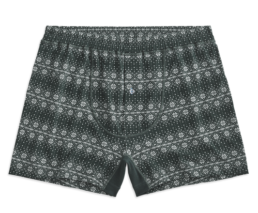 Douglas Fir - Nordic | Front view of 18-Hour Jersey Knit Boxer in Douglas Fir - Nordic