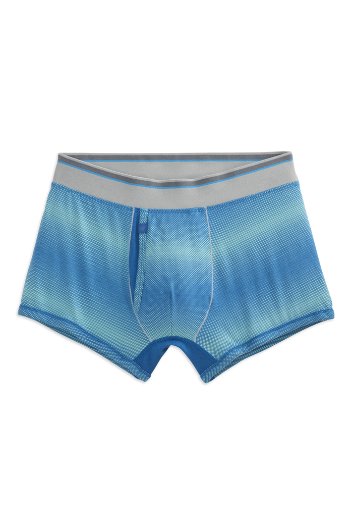 Pulse Blue Pulsate | Front view of 18-Hour Jersey Trunks in Pulse Blue Pulsate