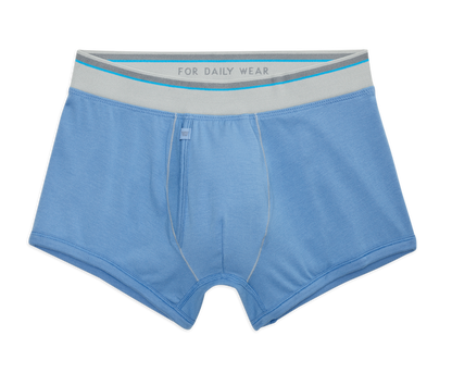 Chambray | Front view of 18-Hour Jersey Trunks in Chambray