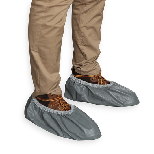 (300/Case) VGuard® Gray Heavy Duty Coated Shoe Cover - XL