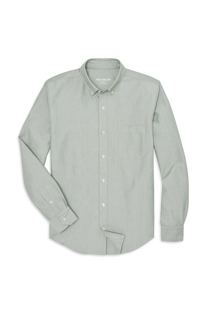 Wild Ivy | Front view of Oxford Shirt in WIld Ivy
