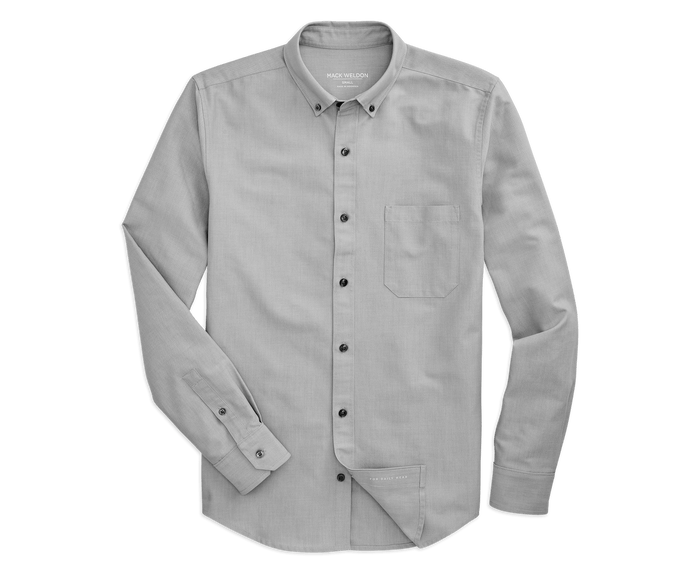 Monument | Front view of Oxford Shirt in Monument