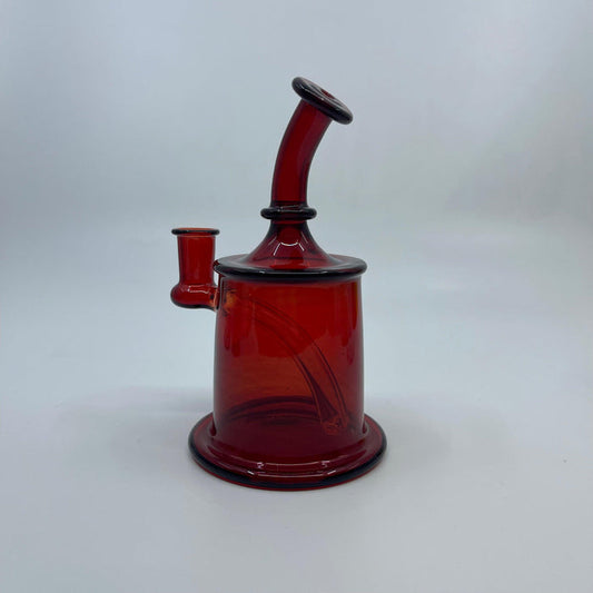 7 Ten Glass Pomegranate Mini Bong: 10mm Female Joint, Artistic Design, Durable Glass, Compact Bong, Collector's Item