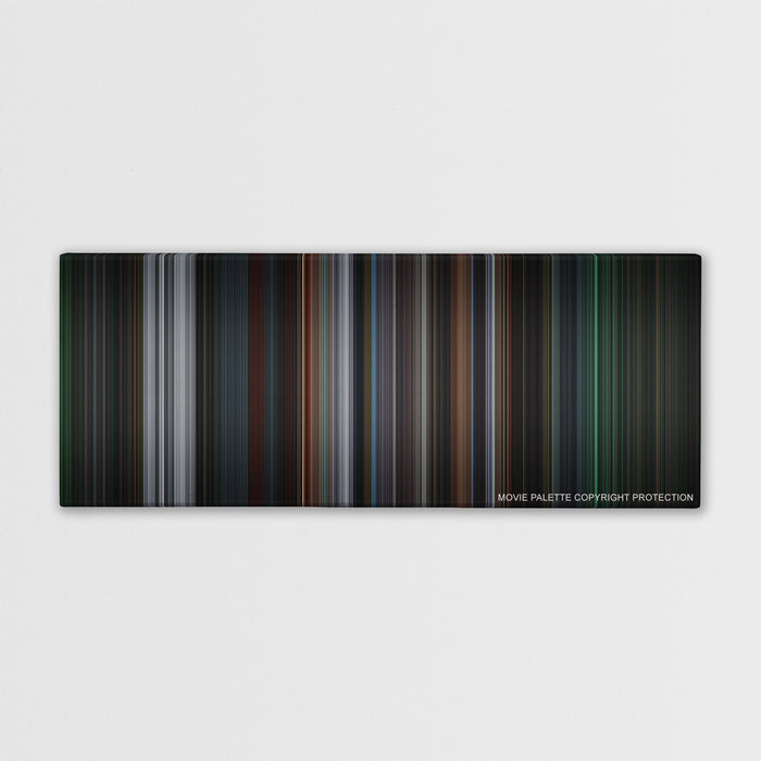 8 Mile color palette canvas print: thousands of thin vertical stripes of color