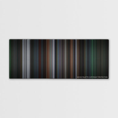 8 Mile color palette canvas print: thousands of thin vertical stripes of color