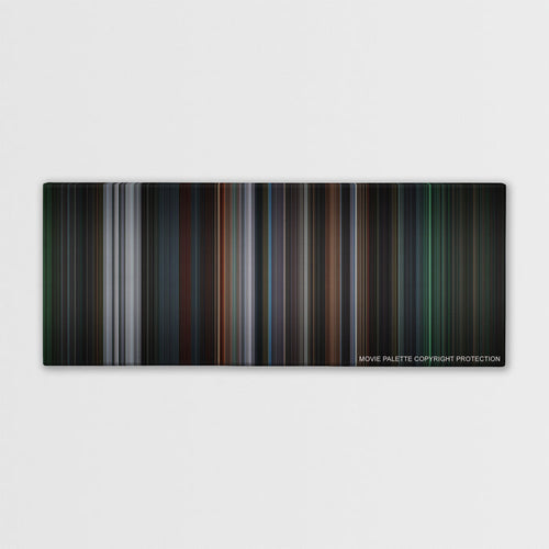 8 Mile color palette canvas print: thousands of thin vertical stripes of color