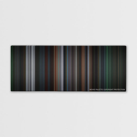 8 Mile color palette canvas print: thousands of thin vertical stripes of color