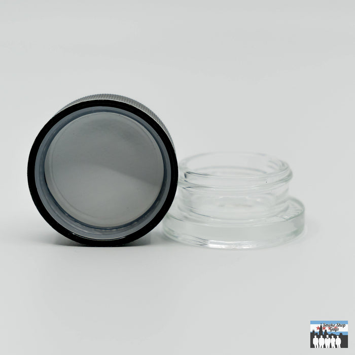 Childproof Glass Storage Jars: 9mL Containers (20-Pack), Secure Storage, Ensures Safety, Keeps Contents Fresh, Durable Glass Construction, Protects Concentrates and Herbs, Odor-Proof, Airtight, Maximum Freshness, Perfect for Organizing, Personal or Professional Storage.