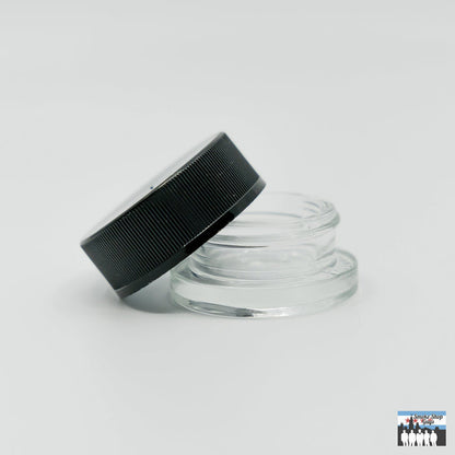 Secure Storage Glass Jars: 9mL Containers (20-Pack), Child-Proof Lids, Keeps Contents Fresh, Durable Glass Construction, Protects Concentrates and Herbs, Odor-Proof, Airtight, Maximum Freshness, Perfect for Organizing, Personal or Professional Storage.