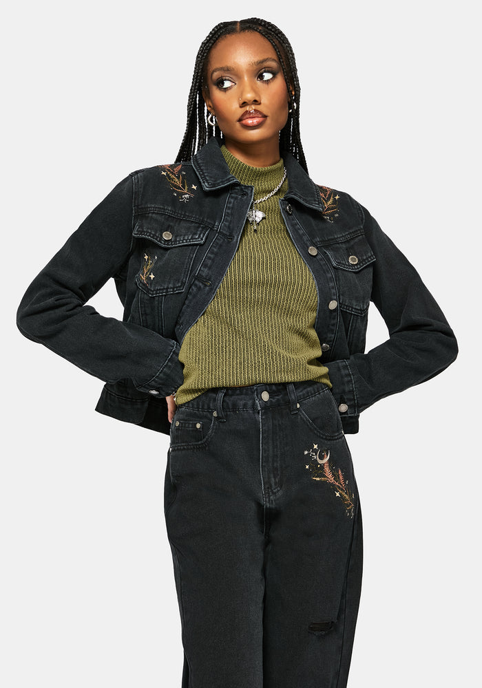 Abellona Embroidered Denim Jacket