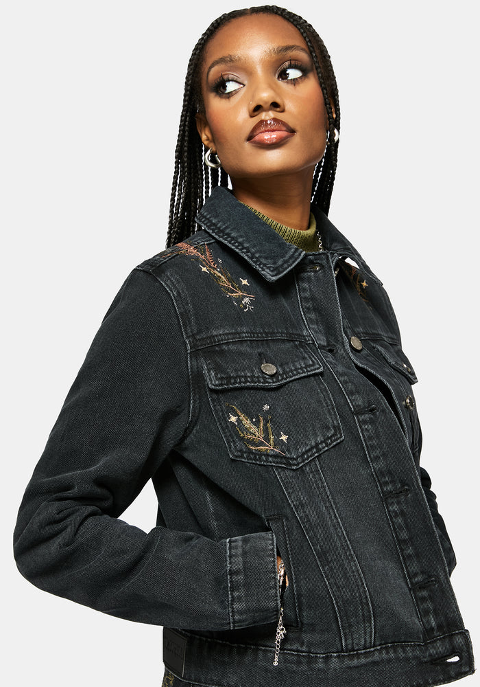 Abellona Embroidered Denim Jacket
