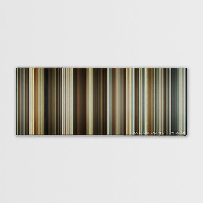 About Time color palette canvas print: thousands of thin vertical stripes of color