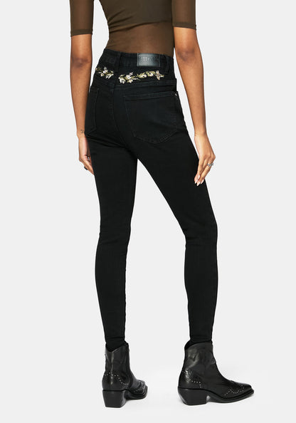 Abundance Embroidered Denim Skinny Jean