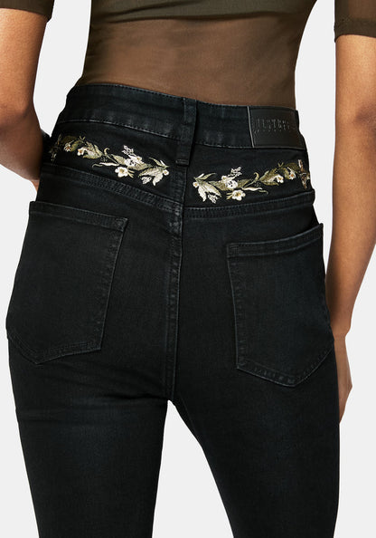 Abundance Embroidered Denim Skinny Jean