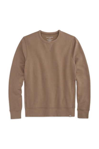 Front view of Ace Crew Neck Sweatshirt in Shroom