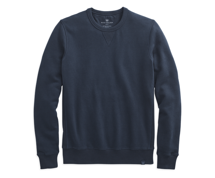 Total Eclipse Blue | Front view of Ace Crew Neck Sweatshirt in Total Eclipse Blue