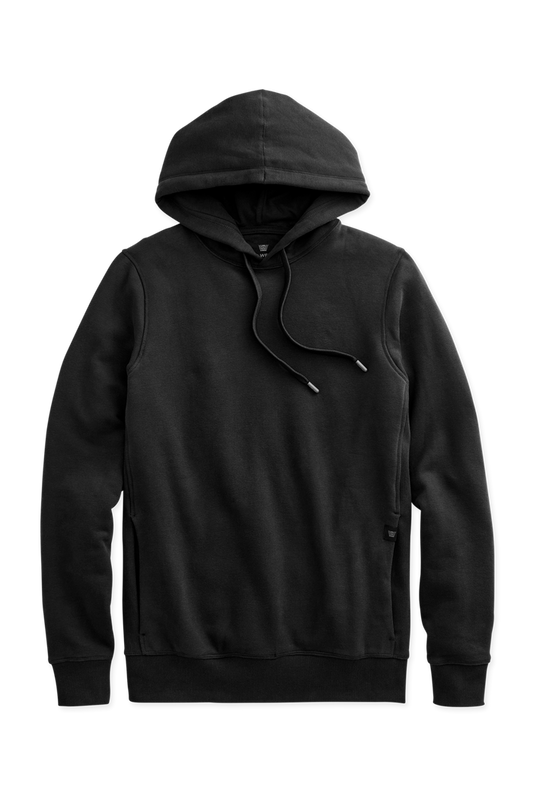 True Black | Front view of Ace Pullover Hooded Sweatshirt in True Black