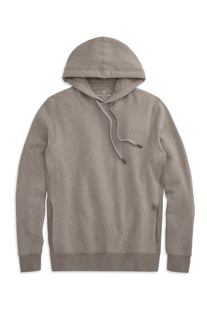 Vicuna Heather | Front view of Ace Pullover Hooded Sweatshirt in Vicuna Heather