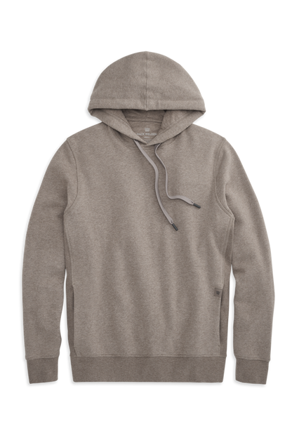 Vicuna Heather | Front view of Ace Pullover Hooded Sweatshirt in Vicuna Heather