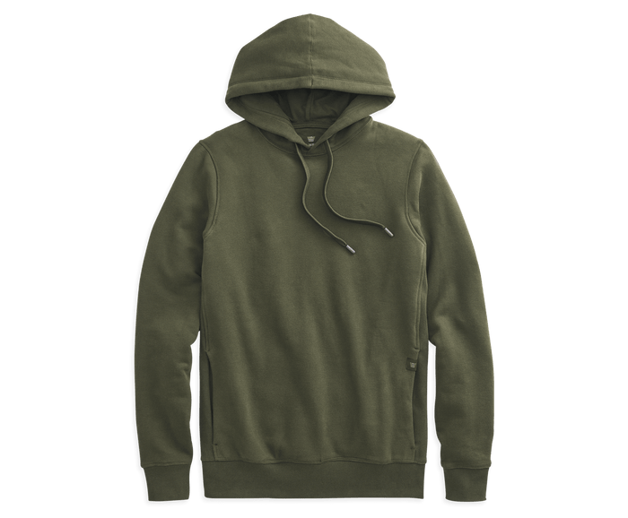 Commando | Front view of Ace Pullover Hooded Sweatshirt in Commando