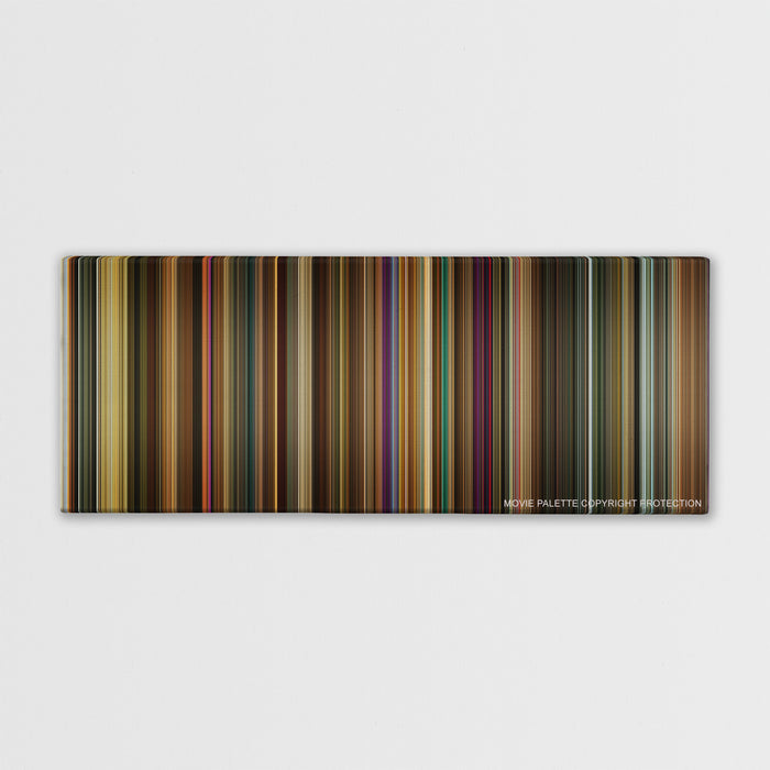 Across the Universe color palette canvas print: thousands of thin vertical stripes of color