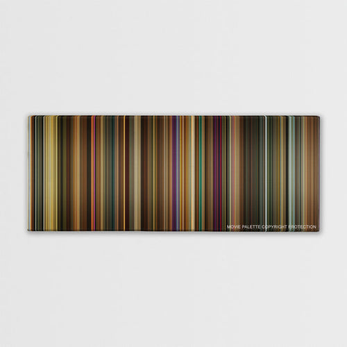 Across the Universe color palette canvas print: thousands of thin vertical stripes of color