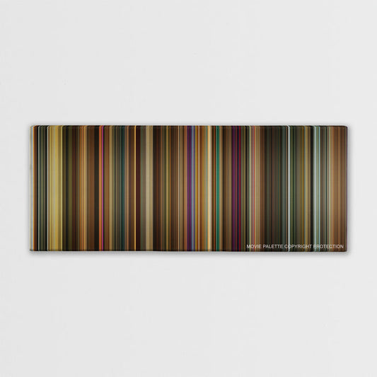 Across the Universe color palette canvas print: thousands of thin vertical stripes of color