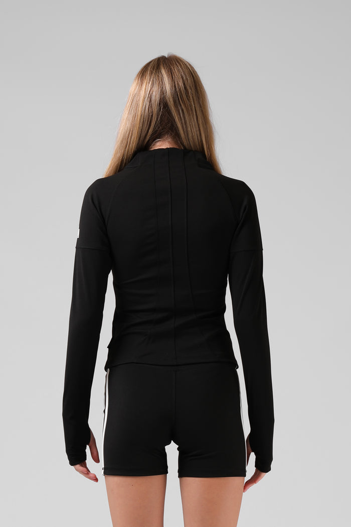 Active Zip Thru - Black