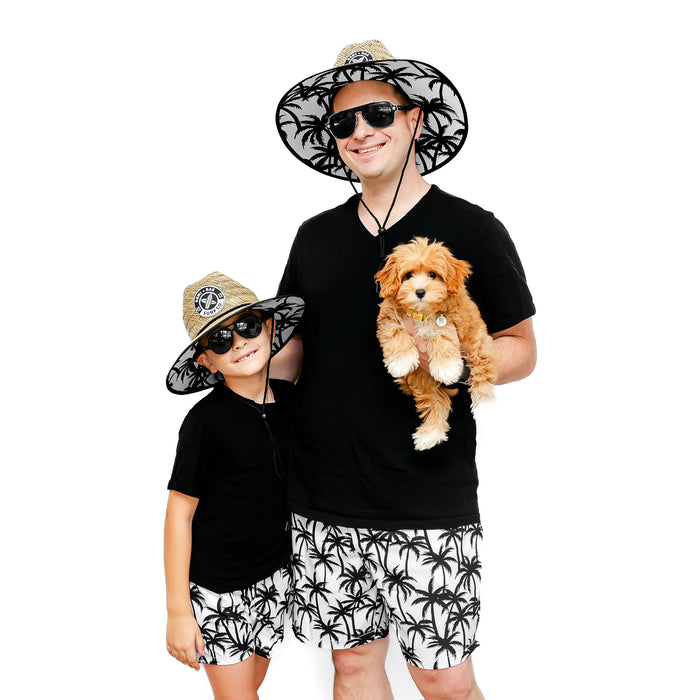 ADULT - HYBRID SWIM SHORTS - PALM BEACH